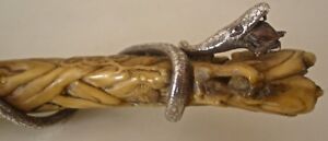 Heinrichs Copper Sterling Mixed Metal Snake Mouse Antler Magnifying Glass