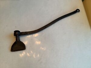Very Rare Antique Primitive Hand Forged 29 Cat Iron Axe Ust See Nr