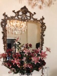 Vintage D Milch Sons Carved Giltwood Chinoserie Mirror