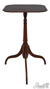 L61214ec Eldred Wheeler Primitive Cherry Candle Stand Table