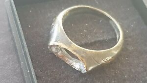 Super Little Tudor Copper Alloy Ring Missing Stone Please Read Description L125u