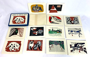 Kiyoshi Saito 12 Woodblock Print Cards Boxed Set 1950 S Mint Condition