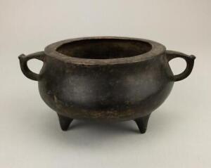 Chinese Bronze Tripod Incense Burner Xuande Marked But Of Later Period