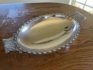 Silver Plated French Art Deco Centerpiece Fruit Bowl