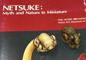 2 Vintage Japanese Netsuke Mouse Pigs Signed Ima Great Detail 1981 Book