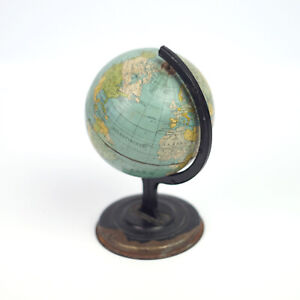 Art Deco Vintage German Tin World Globe