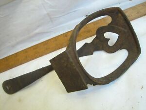 Antique Cast Iron Buggy Carriage Step Heart Cutout Wagon Horse Drawn Auto