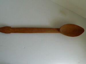Vintage Wooden Spoon Scoop Ladle Hand Carved Country Folk Primitive 19 