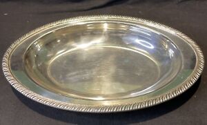 Vintage Oneida Usa Silver Plate Tray 12 Oval