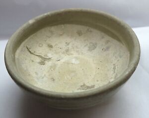 China Yuan Dynasty Grey Glazed Small Ceramic Stoneware Bowl Shipwreck Cargo
