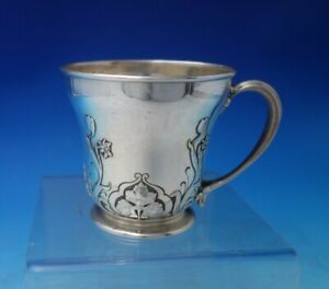 Athenic By Gorham Sterling Silver Child S Cup W Tulips Daffodils A3090 6257 