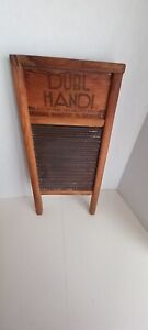 Vintage Dubl Handi Washboard Columbus Washboard Co Double Sided 18 