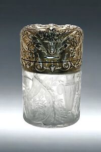 Tiffany Co Paris Antique Sterling Silver Bottle Jar Circa 1890