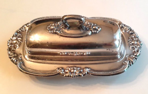 Gorham Ep Silver Plated Butter Dish Yc1755 Vintage