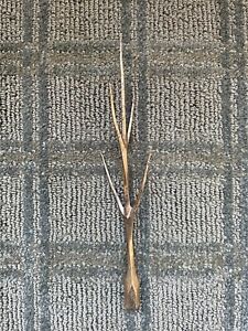 Lightning Rod Twig Finial 5 Point Tree Gold Tone Copper
