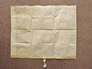 1602 Matching Brent Hall Essex Elizabethan Vellum Deed Document Indenture