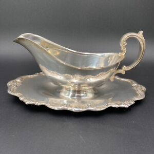 Gorham Silver Gravy Boat With Attached Underplate Bp Yc1306