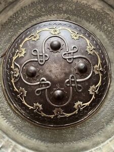 Antique Indian Dhal Shield Islamic Koftgari Indo Persian Ottoman Best Decorative