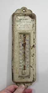 Antique Thermometer Ice Cream Parlor Henry R Henken Monsey Ny Phone 435