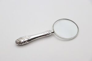 Antique Sterling Silver Handled Magnifying Glass Hallmarked Sheffield 1903