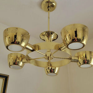 301c Vintage Ceiling Light Fixture 50 S 60 S Mid Century Modern Lamp Chandelier
