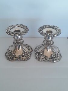 Lunt Eloquence Silver Plate Candlestick Holder