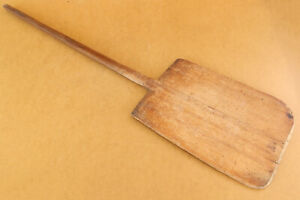 Antique Primitive Wooden Wood Bread Board Shovel Dough Plate Salver Early 20th 