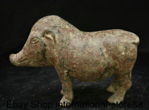 10 4 Old China Bronze Ware Dynasty Palace Animal Pig Zun Beast Statue Sculpture