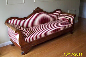Antique 1800s American Empire Settee Sofa Couch Pick Up Only 