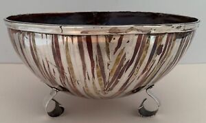 Heinrichs Arts Crafts Mixed Metals Sterling Copper Sterling Mokume Bowl Marcus