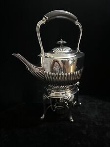 Antique Silver Plated Spirit Kettle William Hutton Sons Cross Arrows