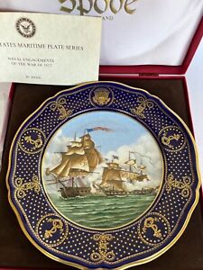 Spode Ltd Ed 260 United States Maritime Armada Cabinet Plate New In Box 9 25 
