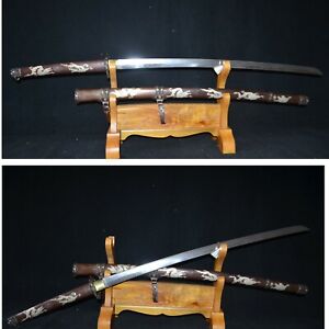 Collectable Japanese Katana Samurai Dragon Sword Signature Blade Full Tang