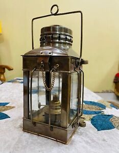 Antique Minor Oil Lantern Brass Lamp Antique Nautical Vintage Ship Lamp Home