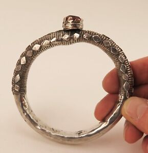 North Africa Yemen Oman Bedouin Coin Silver Bracelet Arm Ring Provenance