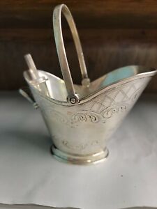  Rare Leonard Silver Plated Sugar Bowl Nut Bowl With Scoop