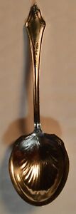 Vintage Towle Silversmiths 1916 Arcadian Sterling Silver Shell Serving Spoon