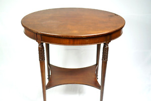 Super Unique Antique Imperial Furniture Mid Century Mahogany Wood Accent Table