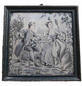 Antique Vintage Wall Hanging Tapestry French