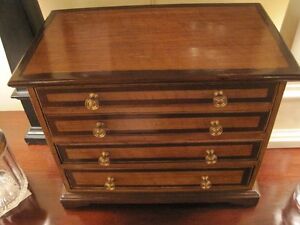 American Miniature Chest Of Draws Faux Grain Painted Spice Chest Tea Caddy C1850