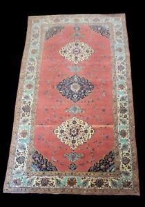 11ft X 19 4 Hand Knotted Antique Tabrize Design Circa 1900s Wool Pile