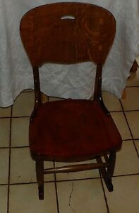 Quartersawn Oak Cherry Sewing Rocker Rocking Chair Bh R182 