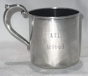 Newport 1626 Sterling Silver Baby Child S Christening Cup 43g Atl 12 14 1963