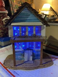Hand Crafted Primitive Light Up House 10 X9 