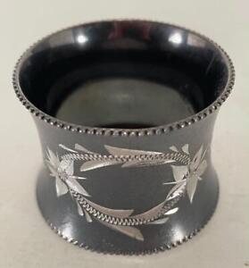 Antique Victorian Quadruple Plate Silver Napkin Ring