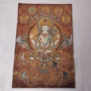 36 Buddhist Tara Buddha Statue Tangka Silk Painting