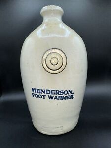 Henderson Foot Warmer Antique Primative Pottery