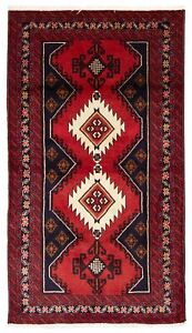 Vintage Hand Knotted Area Rug 3 5 X 6 1 Traditional Wool Carpet