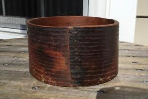 Antique Small Stamped E B Frye Wilton Nh Dry 1 Qt Wooden Grain Measure 5 75 D