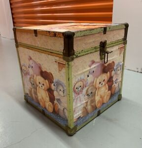 Vintage 80 S Toy Box Stuffed Animal Doll Storage Chest Trunk